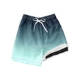 thumbnail image 3 of Tiijoy Boys Gradient Mesh Lining Sports Shorts Casual Quick Drying Board Shorts, Sizes 2-14, 3 of 3