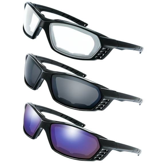 The Fresh Riding Glasses Padded Frame Lens Block 100% UVB for Outdoor Activity Sport - Gift Idea for Men Women