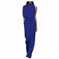 thumbnail image 2 of HHeiK Women's Banquet Dress Jumpsuit Casual Loose Sleeveless Wide Leg Pant Romper Hanging Neck Trousers, 2 of 5