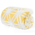 thumbnail image 2 of Oumilen Yellow, White Star Adult Flannel Throw, 60" x 50", 2 of 4