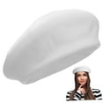 thumbnail image 5 of unbranded 1Pcs Round Straw Beret Hat Sun Protection for Women Spring Summer Outfit Accessory, 5 of 8
