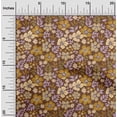 thumbnail image 2 of oneOone Viscose Chiffon Brown Fabric Asian Floral Sewing Fabric By The Yard Printed Diy Clothing Sewing Supplies 42 Inch Wide, 2 of 4