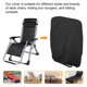 thumbnail image 4 of Funda para silla plegable de gravedad cero para exteriores, impermeable, a prueba de polvo, muebles para jardín y césped, resistente a todas las condiciones climáticas, 4 of 8