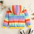 thumbnail image 4 of Baywell Toddler Girls Cotton Pink Sweatshirts Hoodie Zip Up Hooded Pocket Tops Blue 6T, 4 of 8