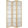 thumbnail image 4 of Oriental Furniture 72'' x 42'' Bamboo Tree Double Cross Shoji 3 Panel Room Divider, 4 of 4