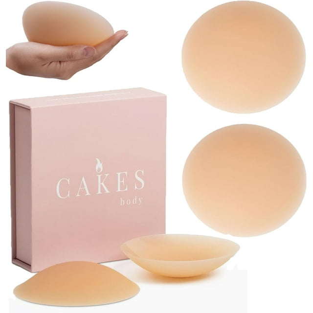 Cakes Housses Adhérentes Sans Coutures, Housses de Gâteau Sans Coutures pour Seins, Couvre-Mamelons Invisibles, Cakes Housses de Mamelons Sans Coutures