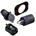 thumbnail image 2 of 9" Black Marinco Connectpro Receptacle Plug 6GA Adapter, 2 of 2