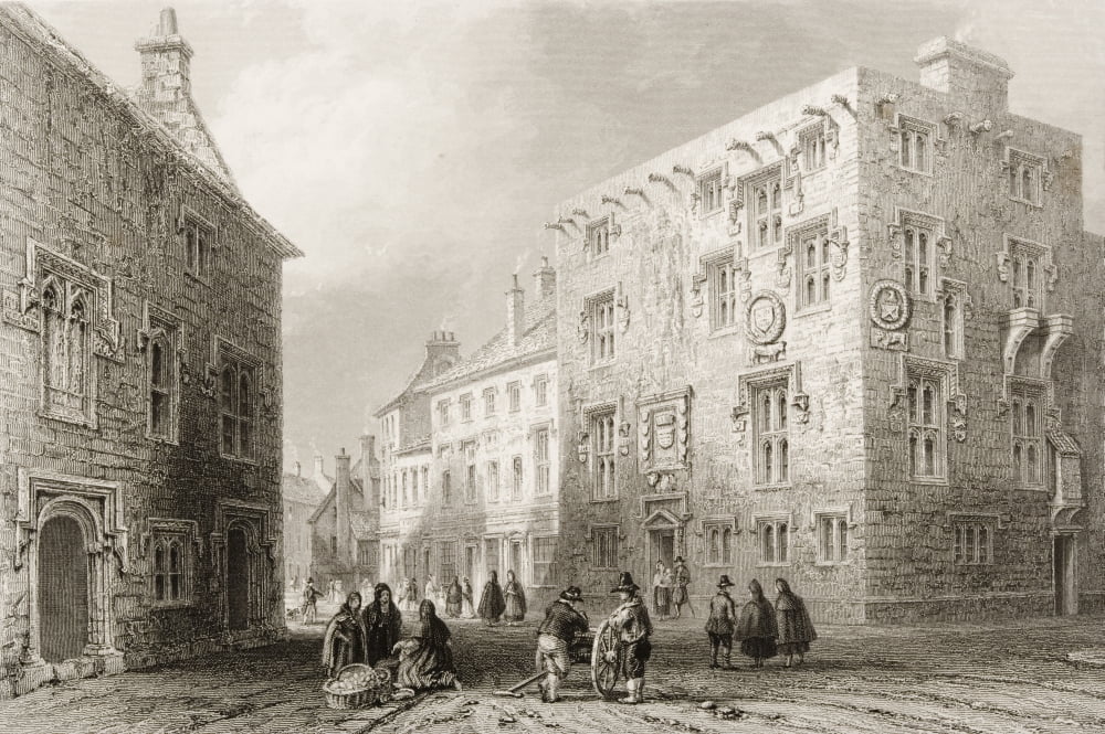 Street In Galway Ireland Drawn By WHBartlett Engraved By T HighamFrom The Scenery And Antiquities Of Ireland By NPWillis And JStirling CoyneIllustrated From Drawings By WHBartlett Published London C1