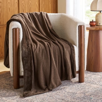 Better Homes & Gardens Violet Gem Channel Faux Fur Throw, 50 in x