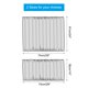 thumbnail image 3 of Cortinas cortas Uxcell, 29"W x 14"L cortinas de ventana francesa de medio panel 2 paneles, gris, 3 of 6