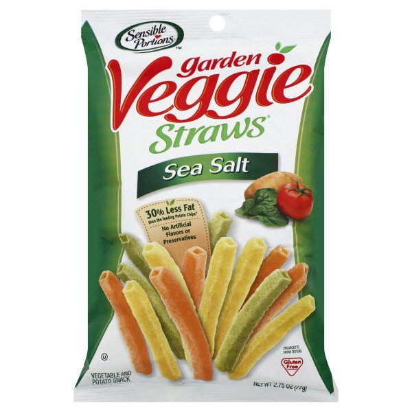 Sensible Portions GlutenFree Sea Salt Garden Veggie Straws, 2.75 oz.