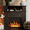 Black, variant on Waleaf 28" Electric Fireplace with Mantel Wooden Surround Freestanding Firebox for Living Room,White