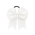thumbnail image 3 of Ribbon Satin Fishtail Bow Hair Ties And Headbands For Girls Elegant Hair Accessories For Everyday Wear, White, 3 of 4
