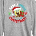 thumbnail image 3 of SpongeBob SquarePants - Have A Swell Christmas - Toddler And Youth Long Sleeve Graphic T-Shirt, 3 of 6