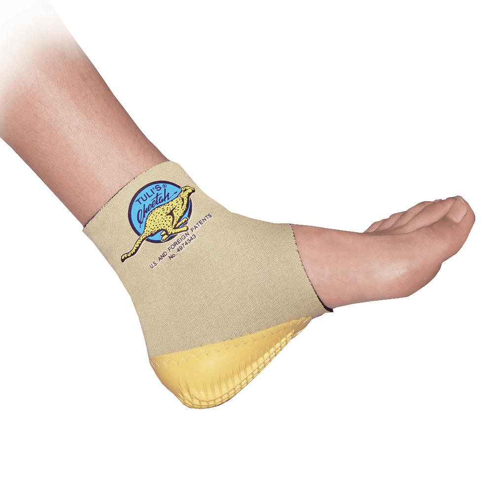 Tuli’s Cheetah Heel Cup with Compression Sleeve for Sever’s Disease and