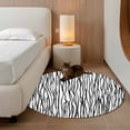 thumbnail image 2 of Small Round Rug 3Ft Washable Non-Slip, Black White Lines Circle Area Rugs for Living Room Bedroom, Retro Stripes Texture Minimalist Art Indoor Floor Mats Carpet Runner for Home Decor, 2 of 8