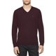 thumbnail image 1 of Calvin Klein Merino suéter con cuello en V para hombre, morado, extragrande Calvin Klein  Pull-over, 1 of 1