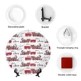 thumbnail image 4 of Salouo Retro Train Pattern Bone China Decorative Plate,Holiday Decor Decorative Ceramic Plates with Stand Elegant Home DéCor for Hallway/Living Room/Bedroom-6in, 4 of 6
