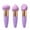 purple, variant on 3-Piece Makeup Puff Set, Assorted Shapes for Foundation, Concealer and Face Powder