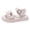 White, variant on GiLiling Girls Sandals, Girls Open-Toe Platform Sandals, Ruched Strap Adjustable Buckle Strap, Soft PU Casual Shoes for Summer Beach (Purple, 2.5-3 Years)