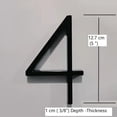 thumbnail image 2 of 5" Metal Floating Mount House Number Black Color Two Way Setup Floating or Regular, 2 of 6