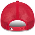 thumbnail image 4 of Men's New Era Red Atlanta Braves 2026 Batting Practice Apex 9FORTY Adjustable Trucker Hat, 4 of 5
