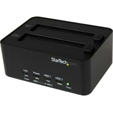StarTech.com USB 3.0 SATA Hard Drive Duplicator & Eraser Dock - Standalone 2.5/3.5in HDD & SSD Eraser and