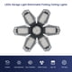 thumbnail image 2 of Bombilla LED Irfora AC110-130V 100W LED Luz de garaje Luces de techo plegables deformables con 6 paneles ajustables E26 Base Socket Holder 6500k Luz blanca para garaje Almacén Taller Sótano Gimnasio C Irfora Bombilla LED, 2 of 2