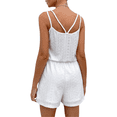 thumbnail image 3 of xiaxaixu Women’s Rompers Solid Color Summer Spaghetti Strap Scoop Neck Jumpsuit Shorts Loungewear, 3 of 6