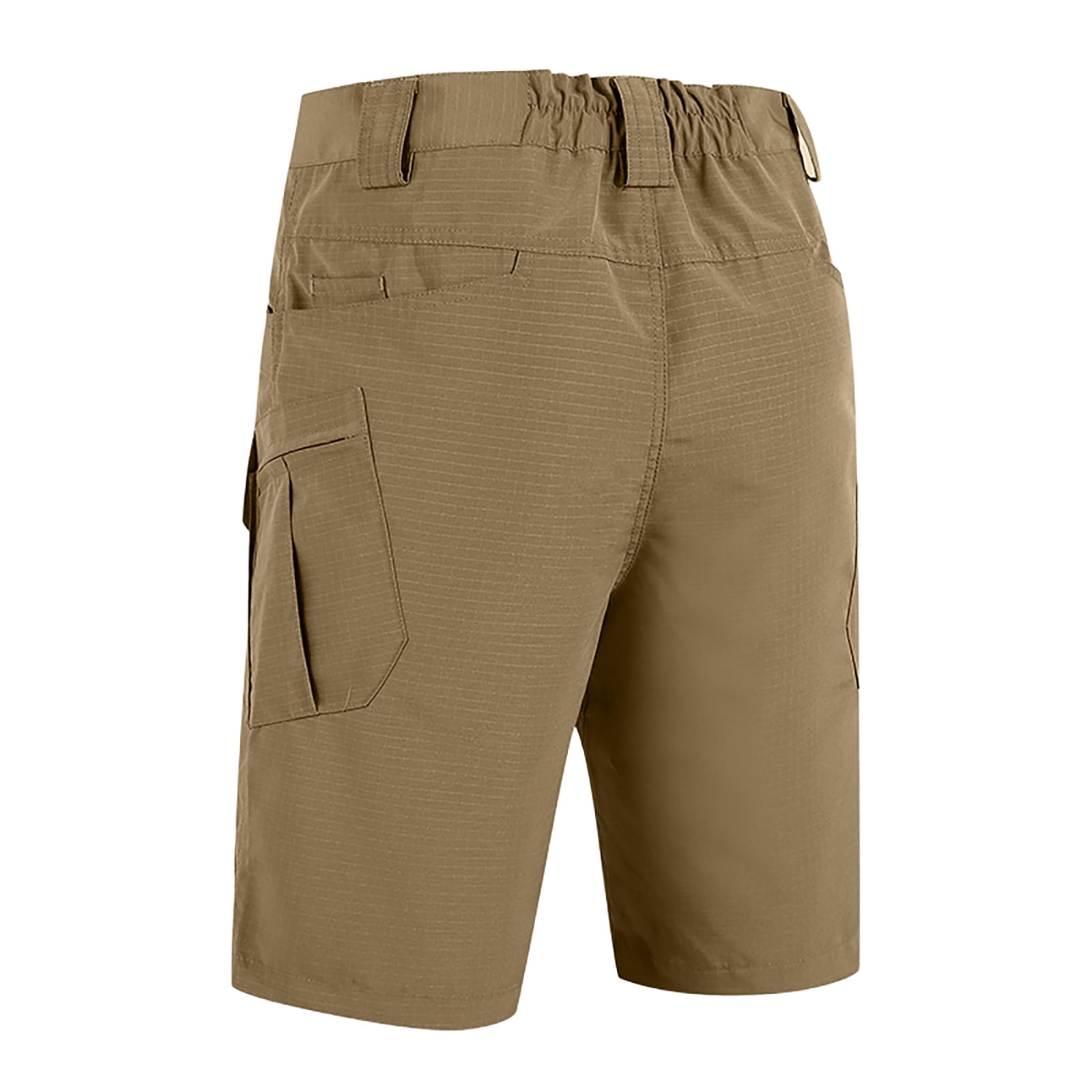 Mens Swim Trunks Men's Casual Resort Tactical Multi-Pocket Cargo Shorts Workwear Utility Crop Pants with Hook and Loop Patches Summer Outdoor Hiking Fishing Shorts Brown 4XL