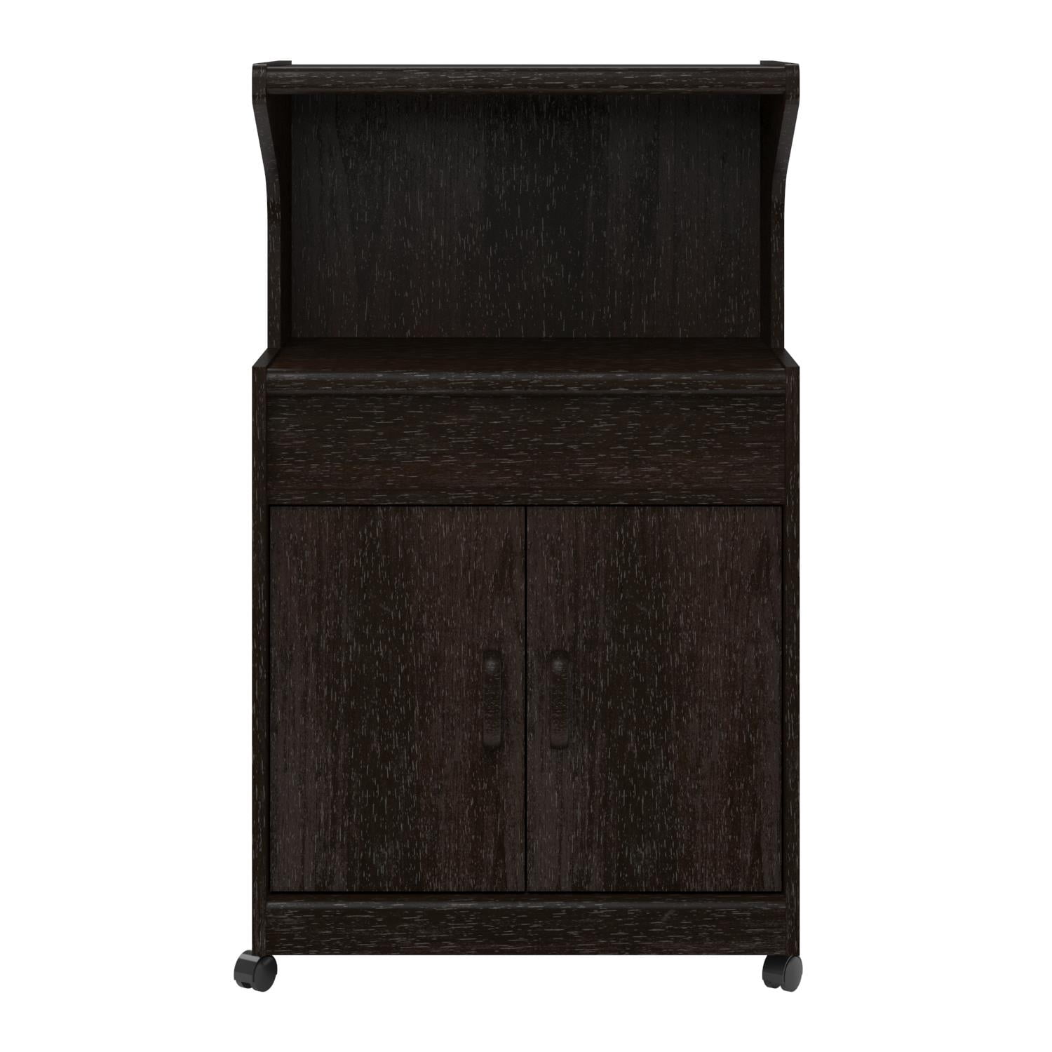 Ameriwood Home Microwave Cabinet with Shelves, Espresso