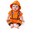 Orange - Short Sleeve, variant on Baby Toddler Boy Long Sleeve Astronaut Cotton Onesie Hooded Romper Cosplay Party Halloween Jumpsuit Outfit (6 Months, Orange - Long Sleeve)