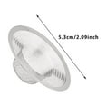 thumbnail image 2 of 5/7/9/11cm Net Leak Stainless Steel Net Leak Kitchen Vanity Hair Catcher Mesh Strainer Kitchen 3 Stainless Steel Strainer Kitchen Faucet Plug Cover Hole Plunger Kitchen, 2 of 3