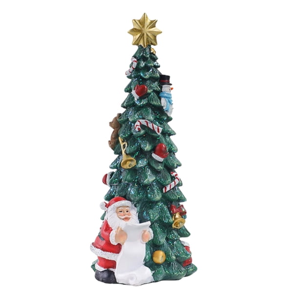 Adorno navideño de escritorio, decoración de escritorio, figuras navideñas de resina con dibujos animados Estilo B