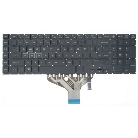 New US Black English Backlit Laptop Keyboard (Without palmrest) for HP OMEN 17T-CB100 17-CB1002CA 17-CB1010CA 17-CB1046NR 17-CB1055CL 17-CB1060NR 17-CB1070NR 17-CB1072NR 17-CB1080NR 17-CB1097NR