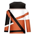 thumbnail image 4 of Long Sleeve Shirts for Women Fall Fashion 2026 Cold Shoulder Tops Sexy V Neck Color Block Loose Comfy Blouses Fall Outfits for Women 2026, 4 of 4
