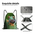 thumbnail image 4 of Disketp Red-Eyed Tree Frog Drawstring Backpack Drawstring Gym Bags Draw String Bags for Sports, Gym, Travel, Swimming, Beach-Medium, 4 of 6