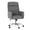 Gray, variant on COLAMY Cocoon Modern Executive High Back Home Office Chair, Upholstered Desk Chair with Wheels, Vanity Chair with Head and Lumbar Support, Armrest (Blue)