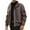 w93# Brown143, variant on Wuxian Mens Casual Leather Jacket Slim Fit Full Zip Up Stand Collar Long Sleeve Lightweight Motorcycle Style Outerwear Coat With Pockets Stylish Cozy Streetwear,Black,L