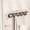 Brown-Free Size/BW, variant on No Drill Wrought Iron Wall Hooks Adhesive Coat Hooks Heavy Duty Entryway Storage Rack Organizer