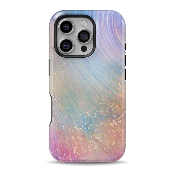 DesignSkinz Scratch-Resistant Hard Slim Case Compatible with iPhone 16 Pro (Compatible with MagSafe) - The Swirling Tie-Dye Scratched Surface