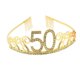thumbnail image 1 of Qarigey Diadema para fiesta de cumpleaños, accesorios de decoración para celebración, suministros para fiestas, tocado para chicas jóvenes, número Accesorio para el cabello Dorado(50) Qarigey AP011163-07, 1 of 6