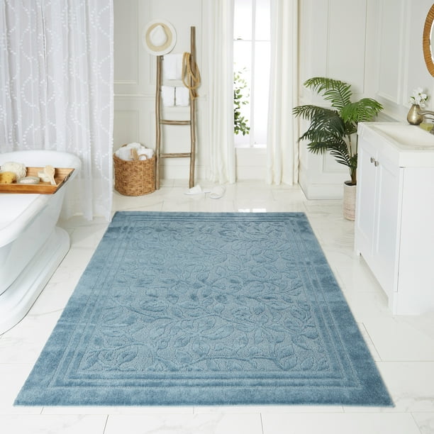 Mohawk Home Wellington Blue Bath Rug Area Rug, 5'x7', Blue