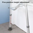 thumbnail image 4 of Raised Toilet  with Handle, Handicap Toilet  Riser Aluminium Alloy Portable  for Washroom, 4 of 7