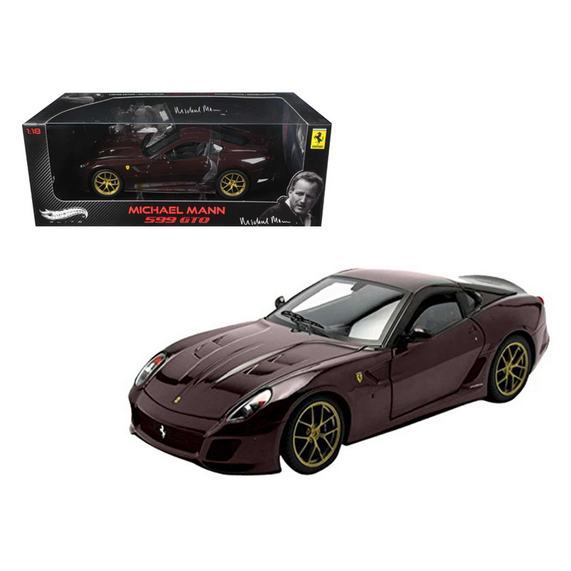 Hot wheels Michael Mann Ferrari 599 GTO Burgundy Elite Edition 1