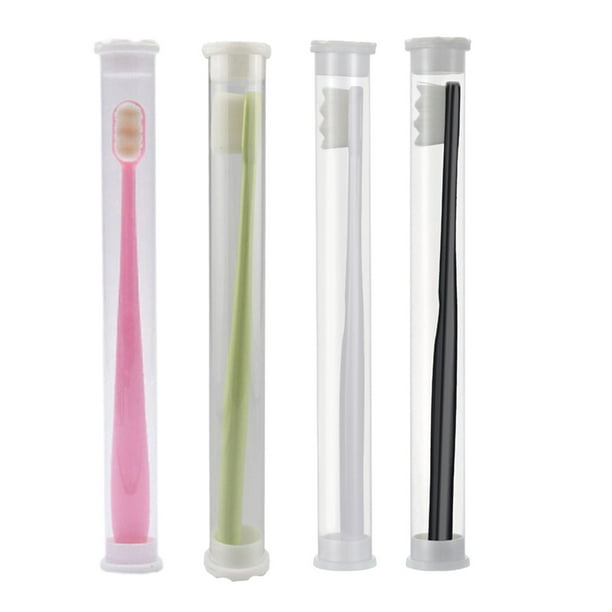 4 cepillos de dientes extra suaves para encías sensibles, 20 000 cerdas suaves, cepillo de dientes manual Micro Nano para encías frágiles, aparatos de ortodoncia para adultos mayores y niños
