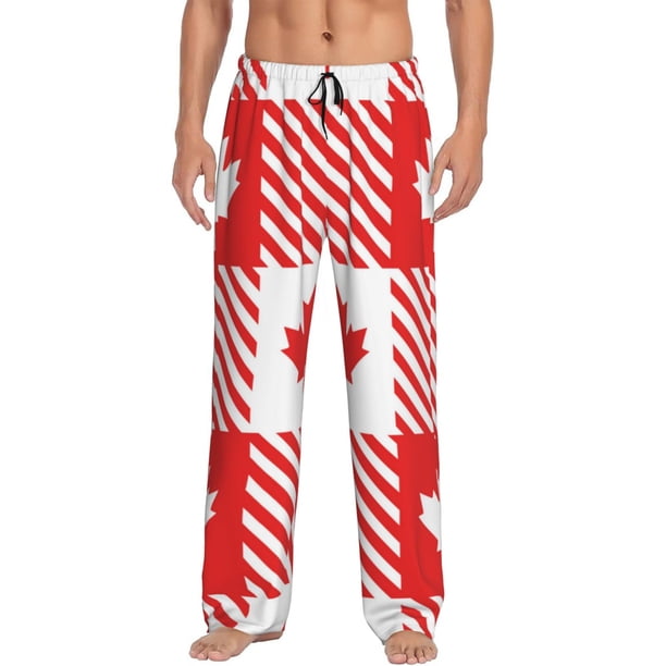 Balery Maple Leaves1 Pantalones de pijama para hombre, pijama ultraligero, pantalón de descanso-X-Large