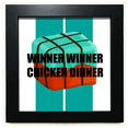 thumbnail image 1 of Winner Winner Chicken Winner Black Square Frame Picture Wall Tabletop, 1 of 3