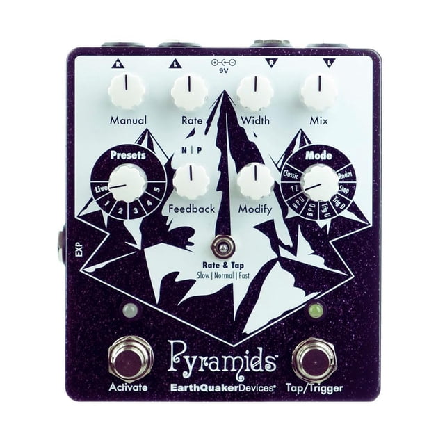 Pedal Flanger Earthquaker Devices Purple Sparkle Exclusivo Gear Hero