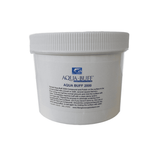 Aqua Buff 2000 ONE Step Buffing & POLISHING Compound, Fiberglass